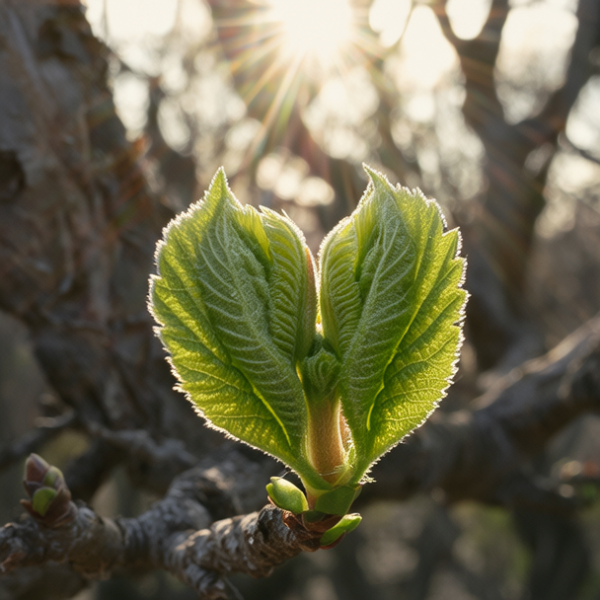 树叶新芽