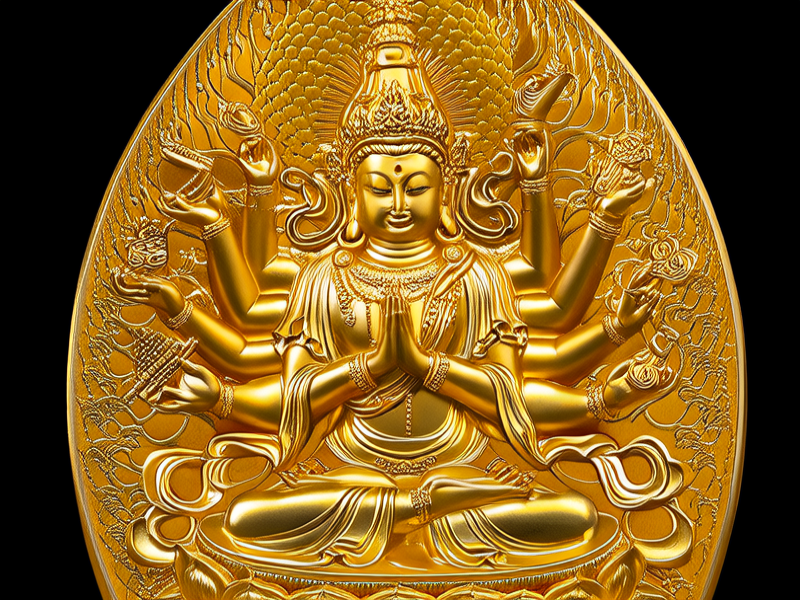 黄金观音牌子图片