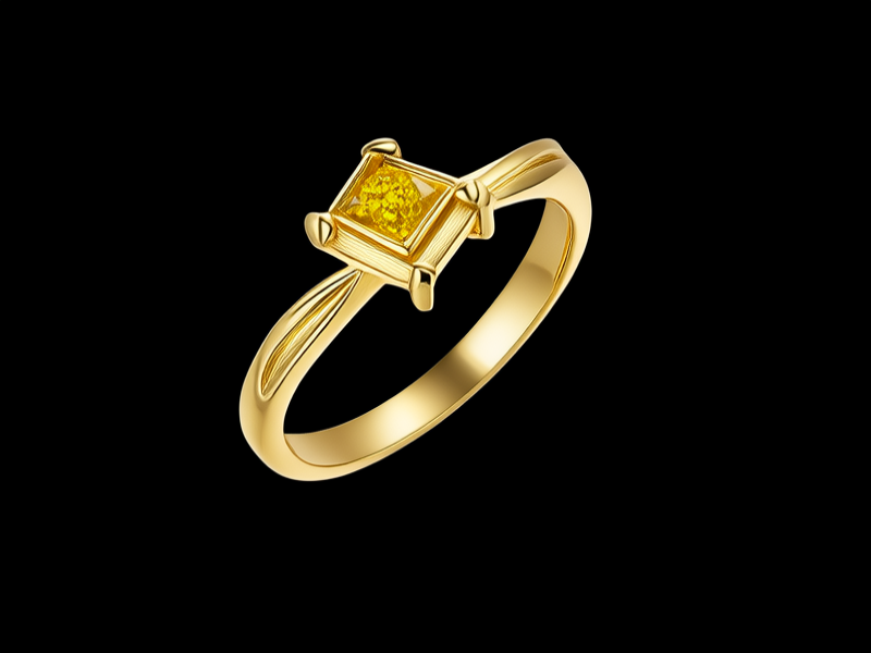 黄金戒指实物图片