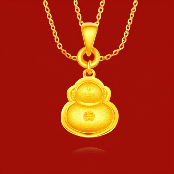 宝宝黄金吊坠图片