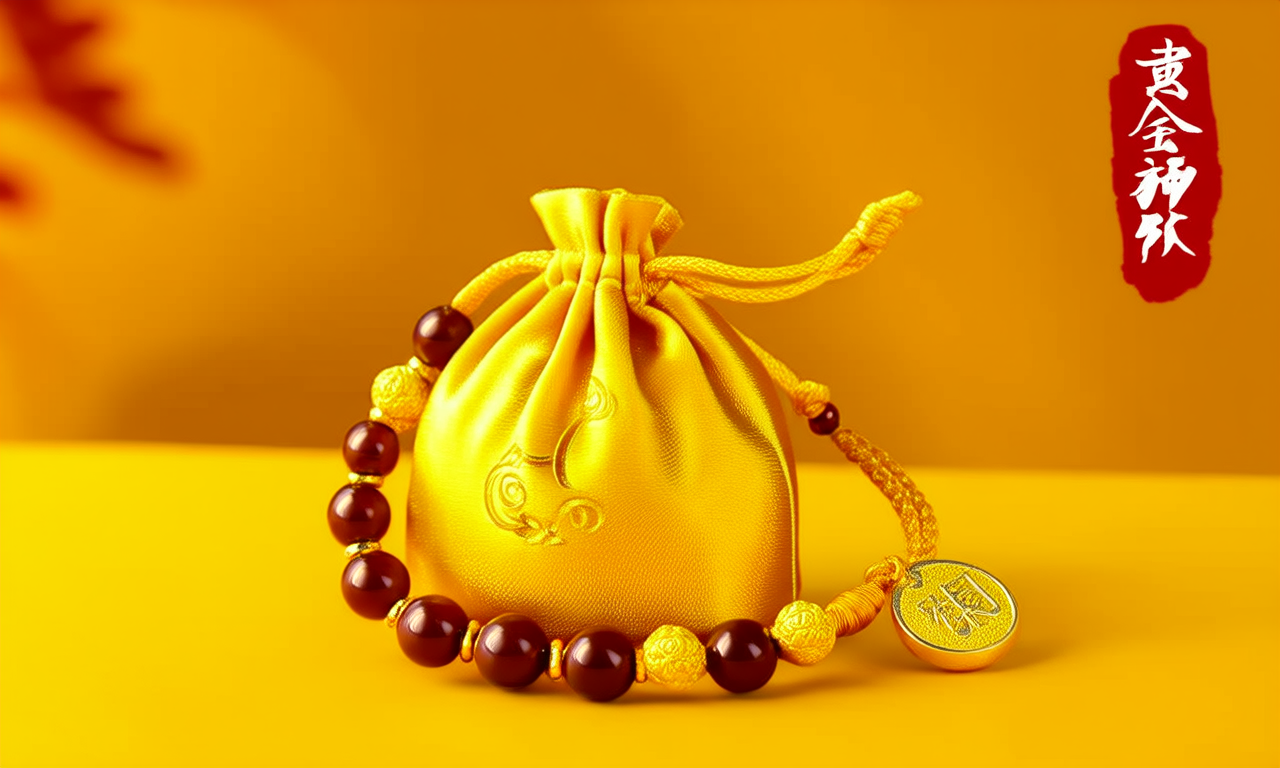 黄金福袋手串图片
