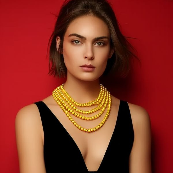 黄金项链女款图片