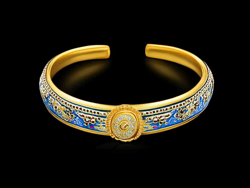 珐琅彩黄金首饰图片