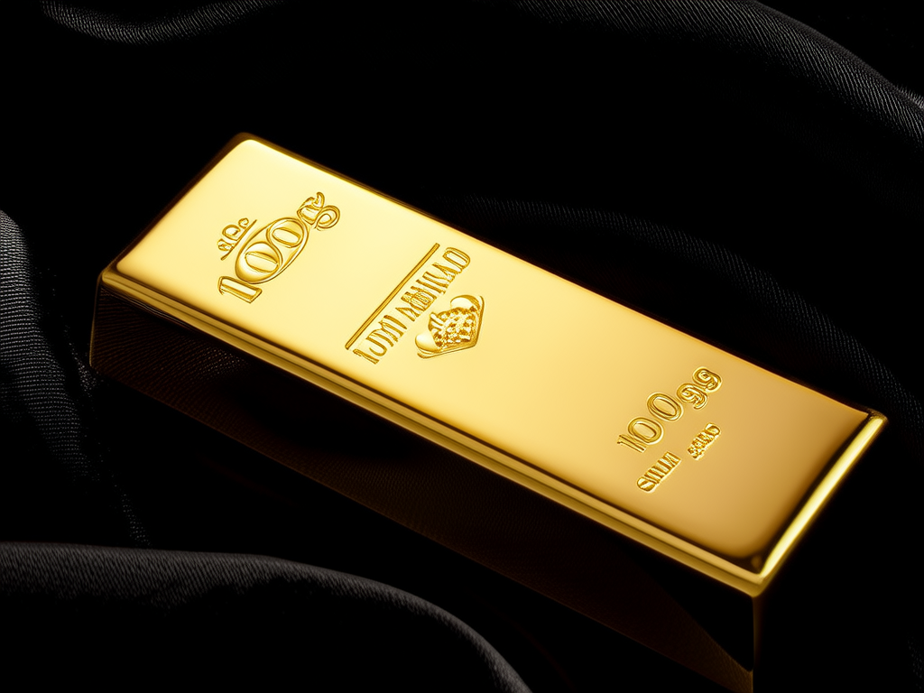 100克黄金金条图片