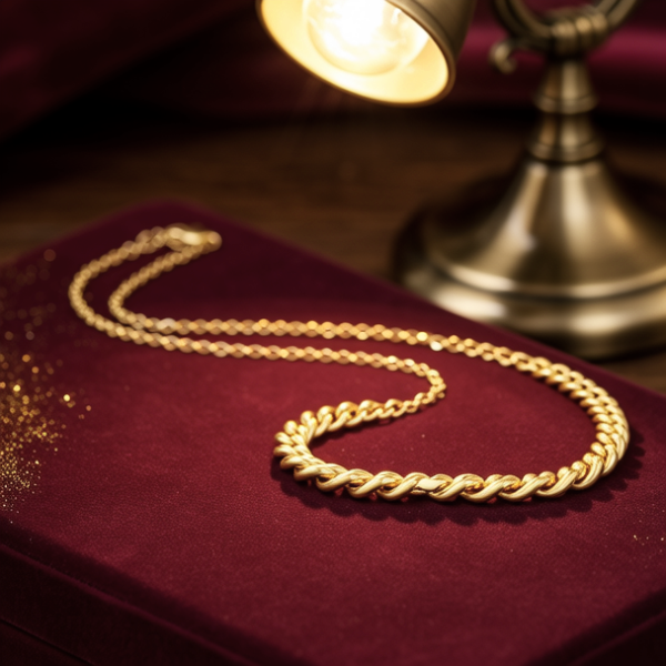 12克女士黄金项链图片