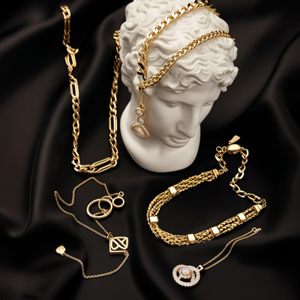 黄金项链各种款式图片