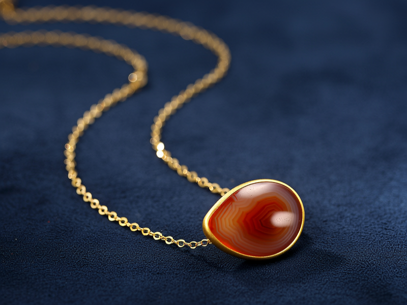 黄金玛瑙项链图片欣赏